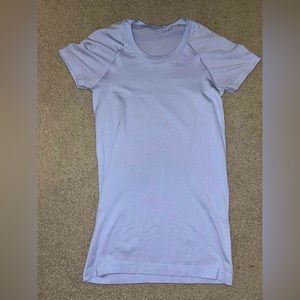 lululemon swiftly tech short sleeve linen blue
